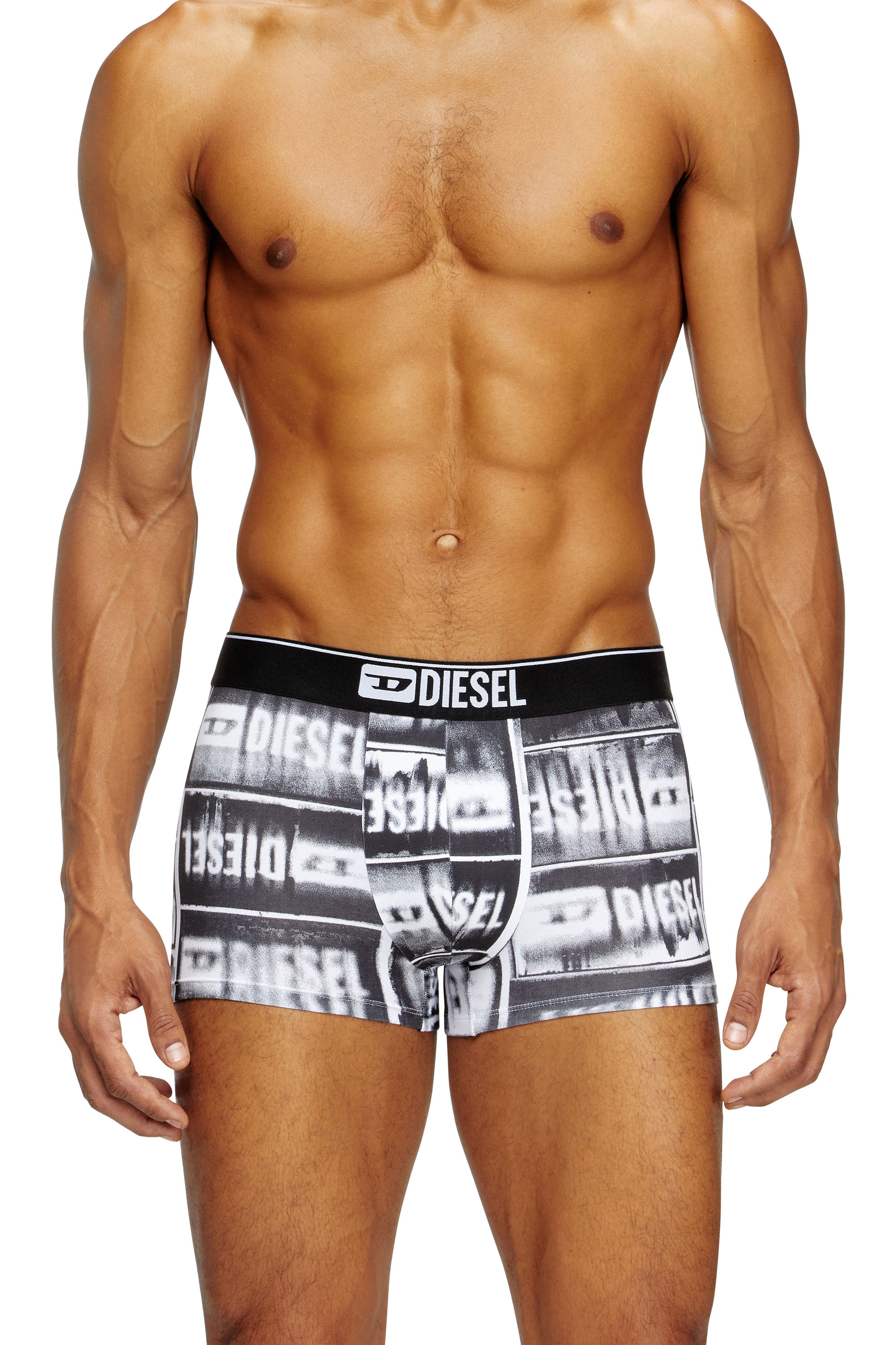 

Boxer briefs with faded logo print